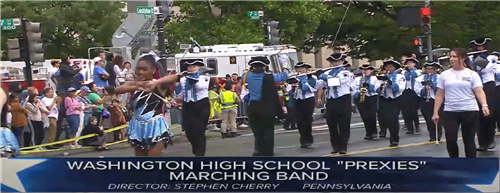 Wash High Marching Band in National Memorial Day Parade